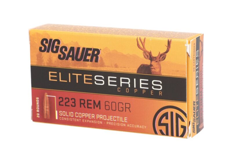 ammo wilson nc AMMO, 223 REM, 60GR, ELITE SERIES COPPER, BOX/20, SOLID COPPER PROJECTILE