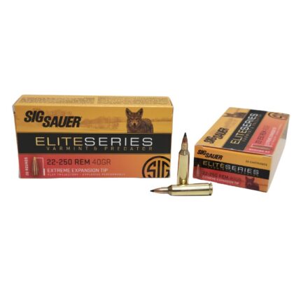 bullets in wilson nc AMMO, 22-250 REM, 40GR, ELITE SERIES V&P, POLY TIP, BOX/20