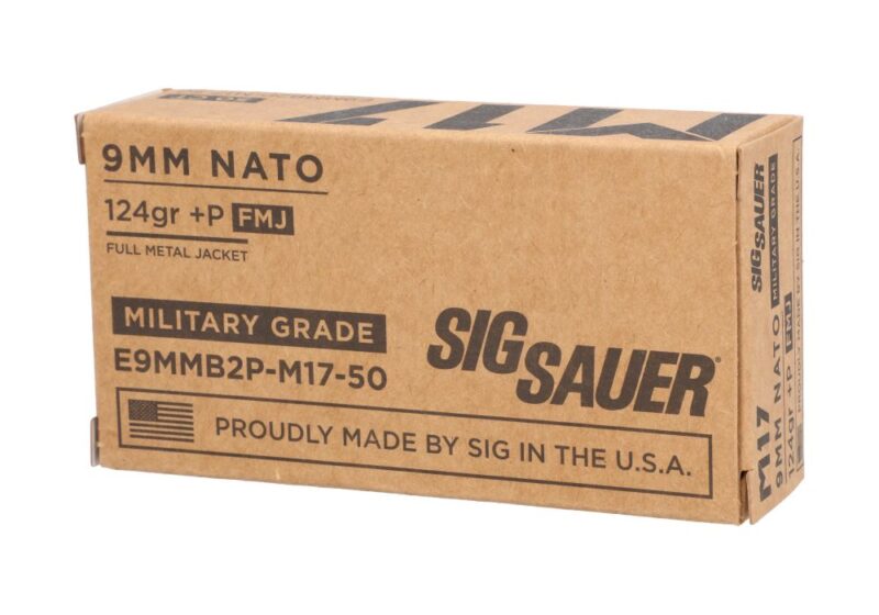 buy gun wilson nc AMMO, 9MM +P, 124GR, ELITE BALL M17, FMJ, BOX/50