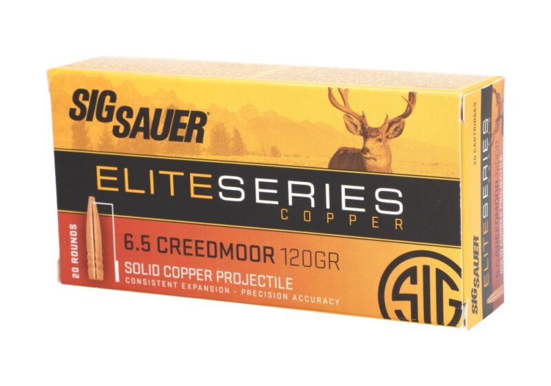 gun shop wilson nc AMMO, 6.5 CREEDMOOR, 120GR, ELITE SERIES COPPER, BOX/20, SOLID COPPER PROJECTILE